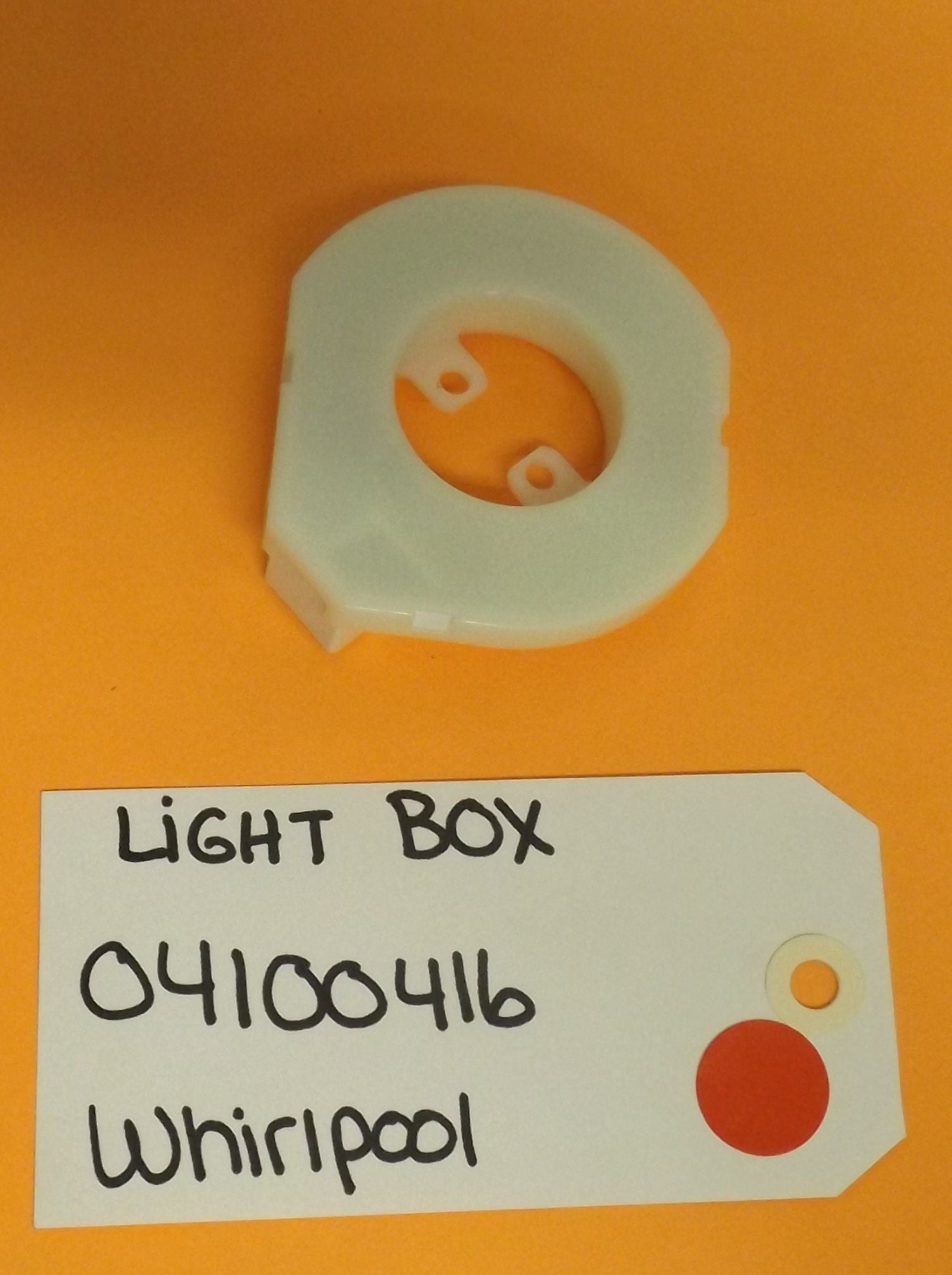 WHIRLPOOL STOVE 04100416 LIGHT BOX WHIRLPOOL STOVE 04100416 LIGHT BOX